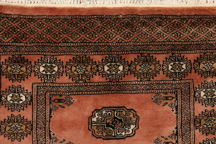 Dark Salmon Bokhara 2' 7 x 6' 7 - No. 48158 - ALRUG Rug Store