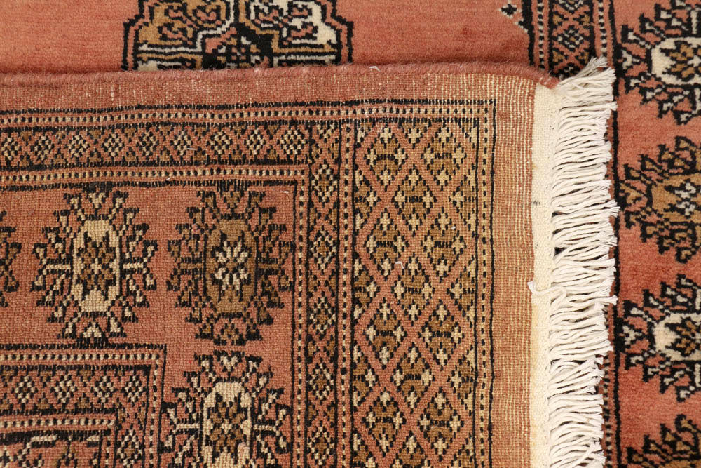 Dark Salmon Bokhara 2' 7 x 6' 7 - No. 48158 - ALRUG Rug Store