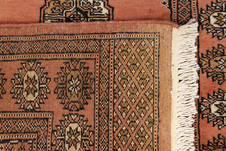 Dark Salmon Bokhara 2' 7 x 6' 7 - No. 48158 - ALRUG Rug Store