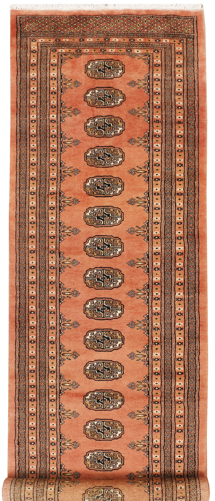 Coral Bokhara 2' 5 x 8' 9 - No. 48160 - ALRUG Rug Store