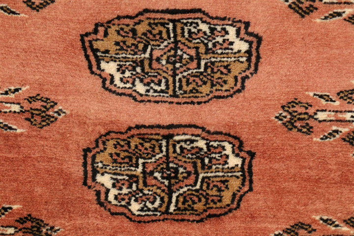 Dark Salmon Bokhara 2' 7 x 7' 7 - No. 48162 - ALRUG Rug Store