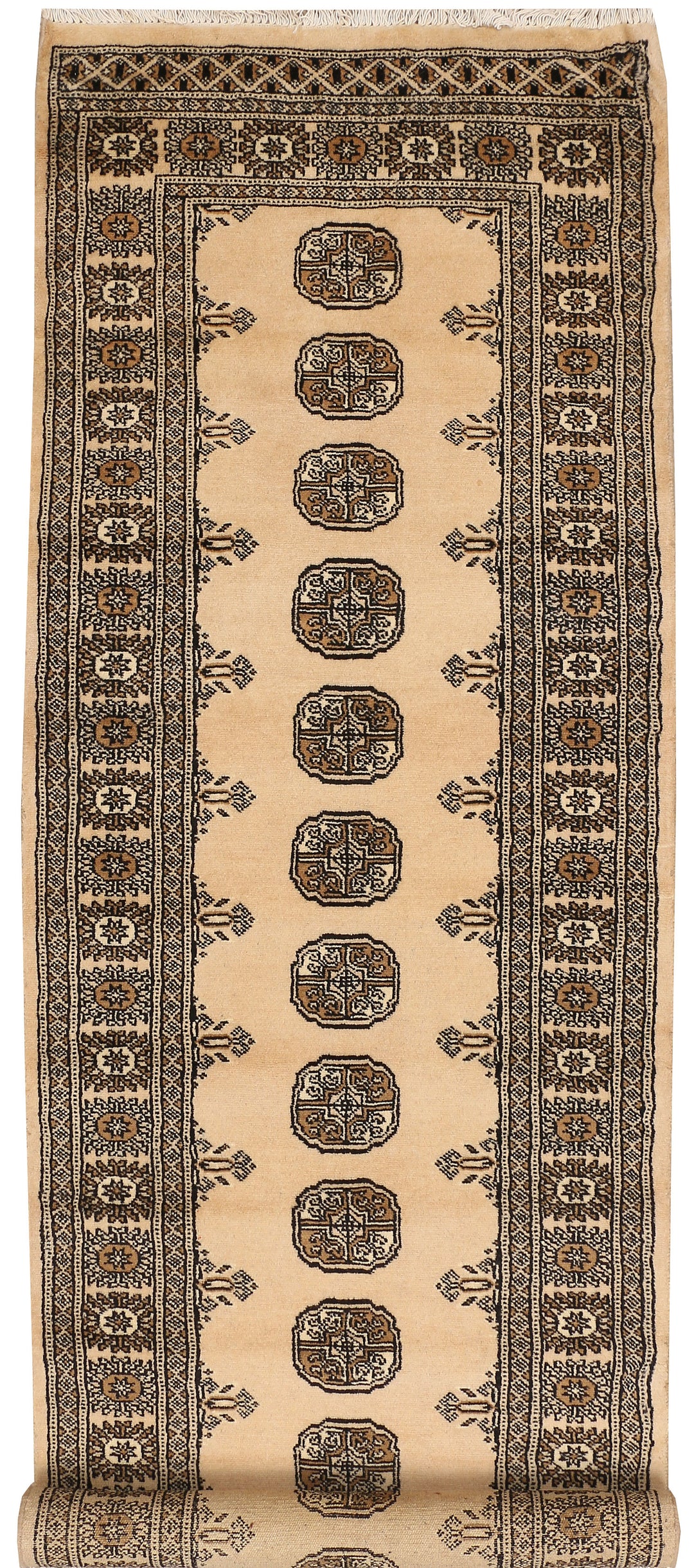 Burlywood Bokhara 2' 7 x 9' - No. 48164 - ALRUG Rug Store