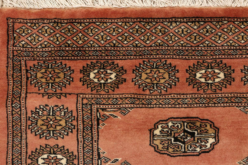 Dark Salmon Bokhara 2' 8 x 8' 9 - No. 48165 - ALRUG Rug Store