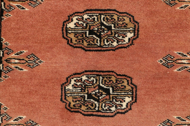 Dark Salmon Bokhara 2' 8 x 8' 9 - No. 48165 - ALRUG Rug Store