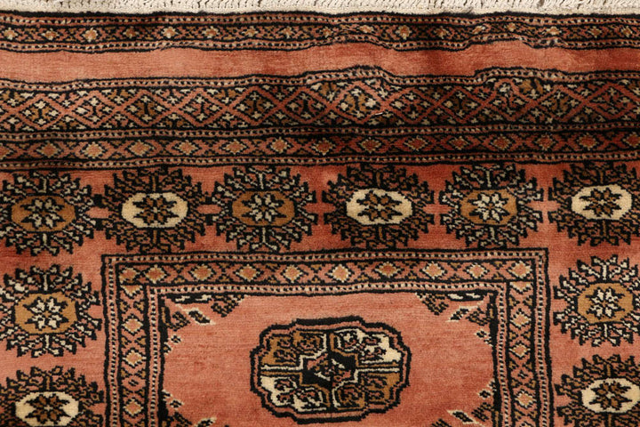 Dark Salmon Bokhara 2' 7 x 7' 8 - No. 48168 - ALRUG Rug Store