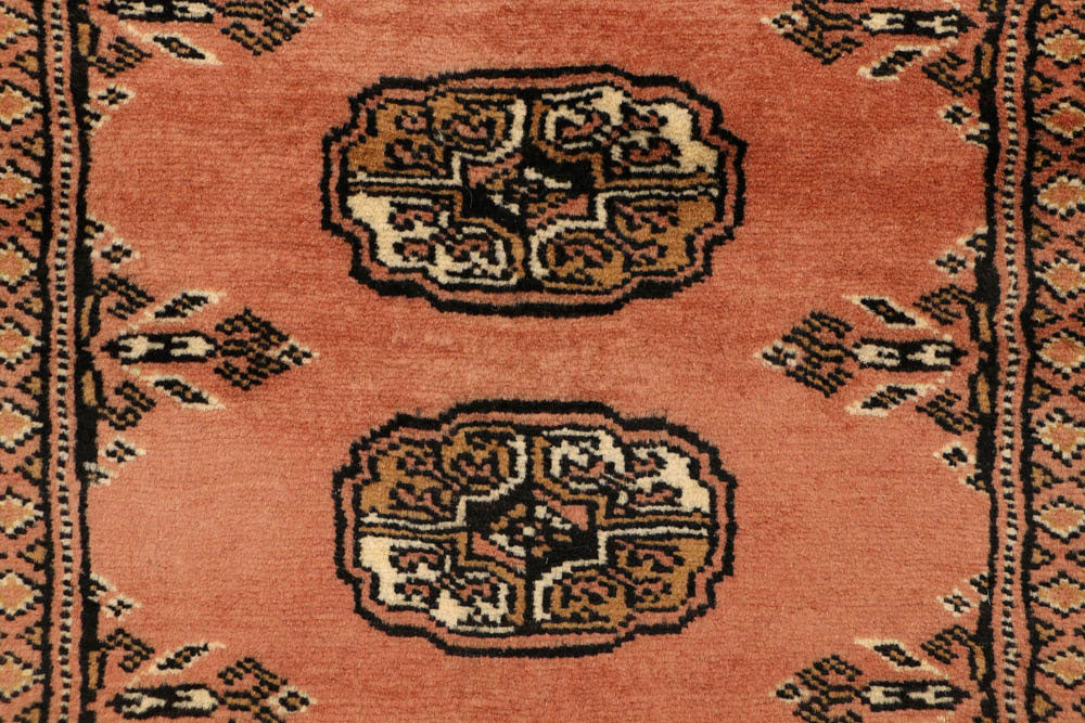 Dark Salmon Bokhara 2' 7 x 7' 8 - No. 48168 - ALRUG Rug Store