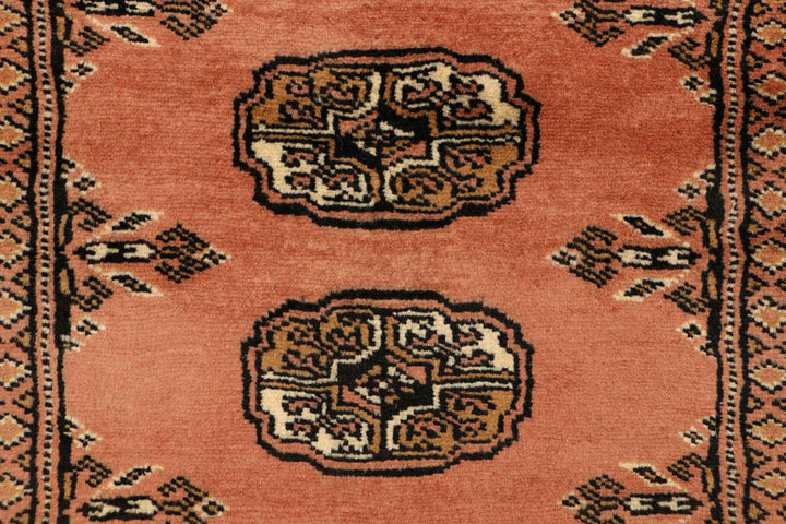 Dark Salmon Bokhara 2' 7 x 7' 8 - No. 48168 - ALRUG Rug Store