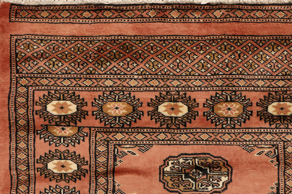 Dark Salmon Bokhara 2' 6 x 9' 9 - No. 48170 - ALRUG Rug Store