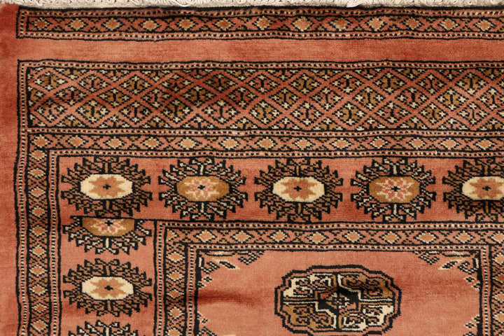 Dark Salmon Bokhara 2' 6 x 9' 9 - No. 48170 - ALRUG Rug Store