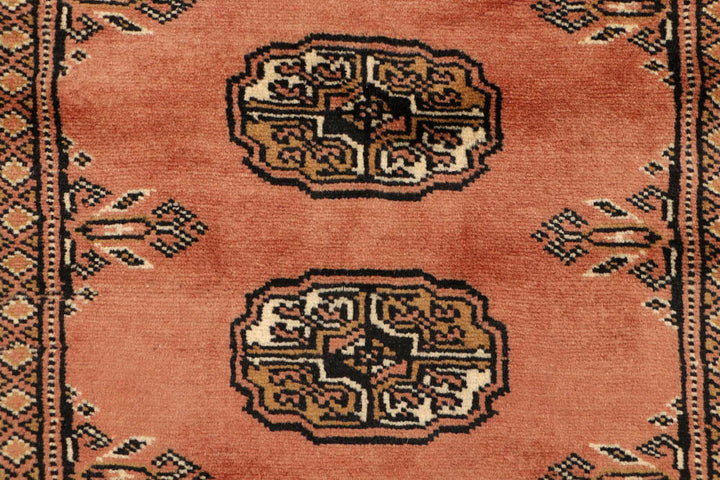 Dark Salmon Bokhara 2' 6 x 9' 9 - No. 48170 - ALRUG Rug Store