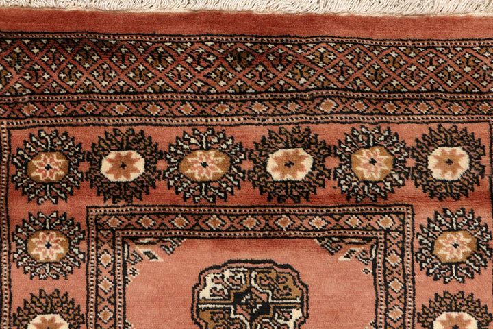 Dark Salmon Bokhara 2' 7 x 10' 6 - No. 48172 - ALRUG Rug Store