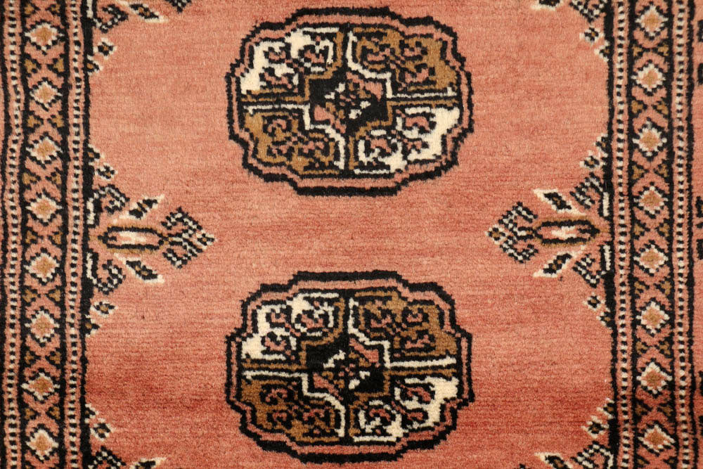 Dark Salmon Bokhara 2' 7 x 10' 6 - No. 48172 - ALRUG Rug Store