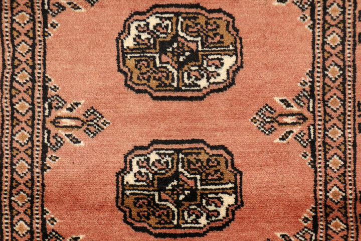 Dark Salmon Bokhara 2' 7 x 10' 6 - No. 48172 - ALRUG Rug Store