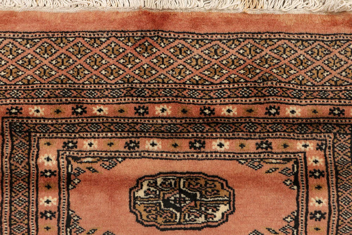 Dark Salmon Bokhara 2' 5 x 9' 7 - No. 48174 - ALRUG Rug Store