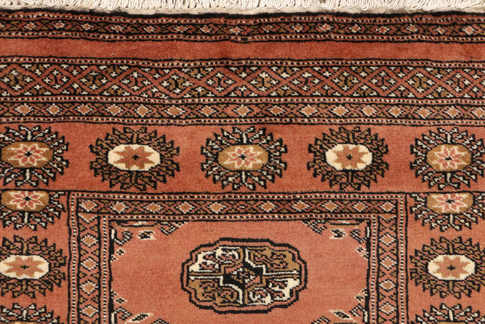 Dark Salmon Bokhara 2' 7 x 9' 11 - No. 48190 - ALRUG Rug Store