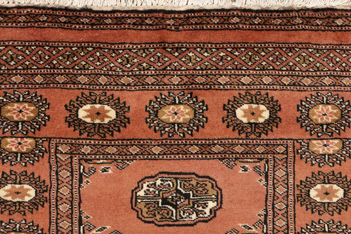 Dark Salmon Bokhara 2' 7 x 9' 11 - No. 48190 - ALRUG Rug Store