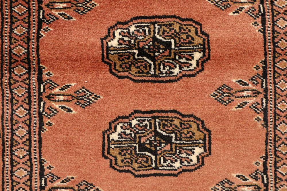 Dark Salmon Bokhara 2' 7 x 9' 11 - No. 48190 - ALRUG Rug Store