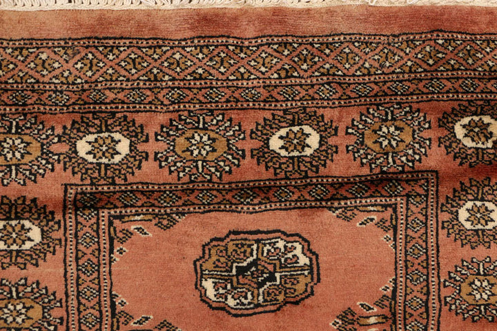 Dark Salmon Bokhara 2' 7 x 9' 8 - No. 48192 - ALRUG Rug Store