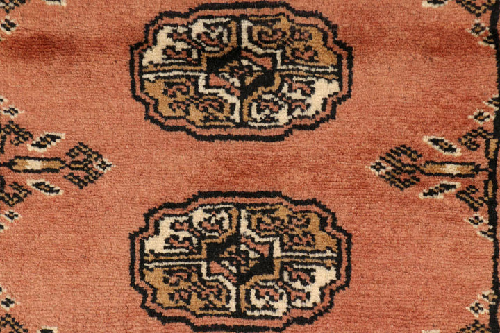 Dark Salmon Bokhara 2' 7 x 9' 8 - No. 48192 - ALRUG Rug Store