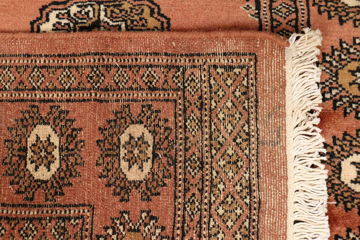 Dark Salmon Bokhara 2' 7 x 9' 8 - No. 48192 - ALRUG Rug Store
