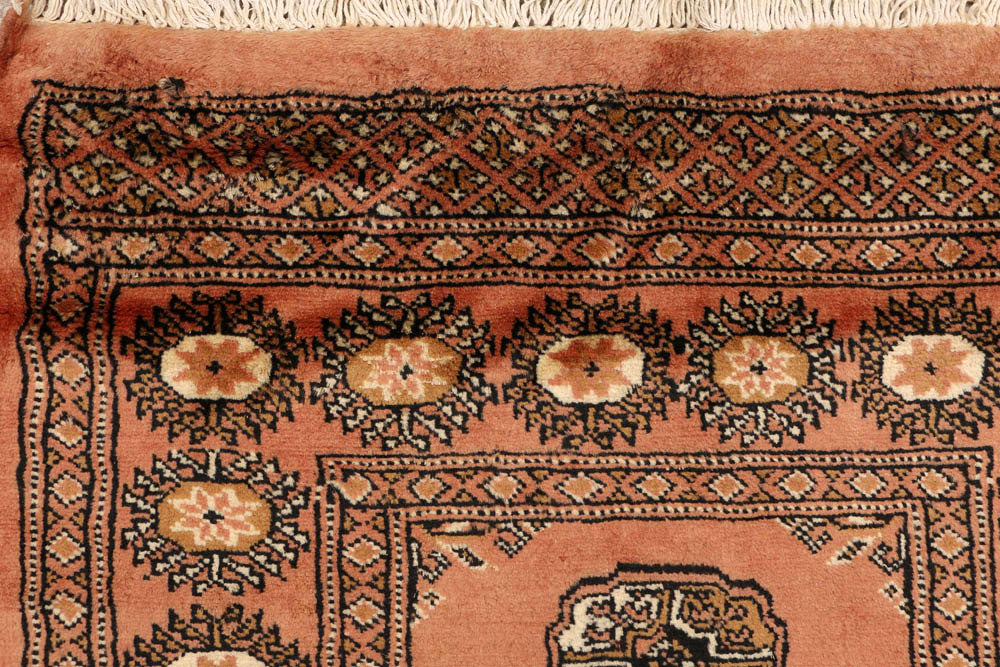 Dark Salmon Bokhara 2' 6 x 9' 8 - No. 48194 - ALRUG Rug Store