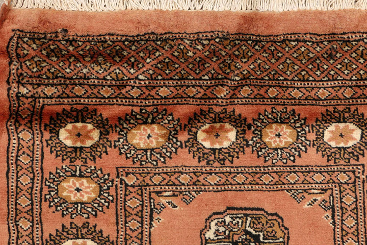 Dark Salmon Bokhara 2' 6 x 9' 8 - No. 48194 - ALRUG Rug Store