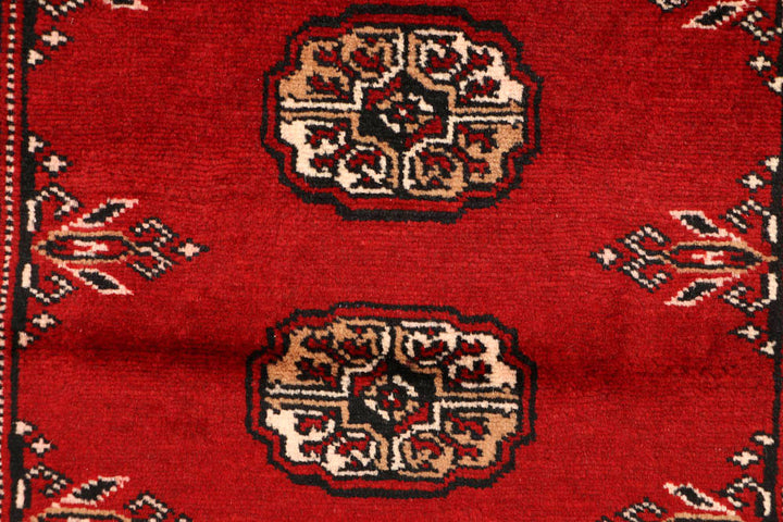 Firebrick Bokhara 2' 6 x 9' 9 - No. 48195 - ALRUG Rug Store