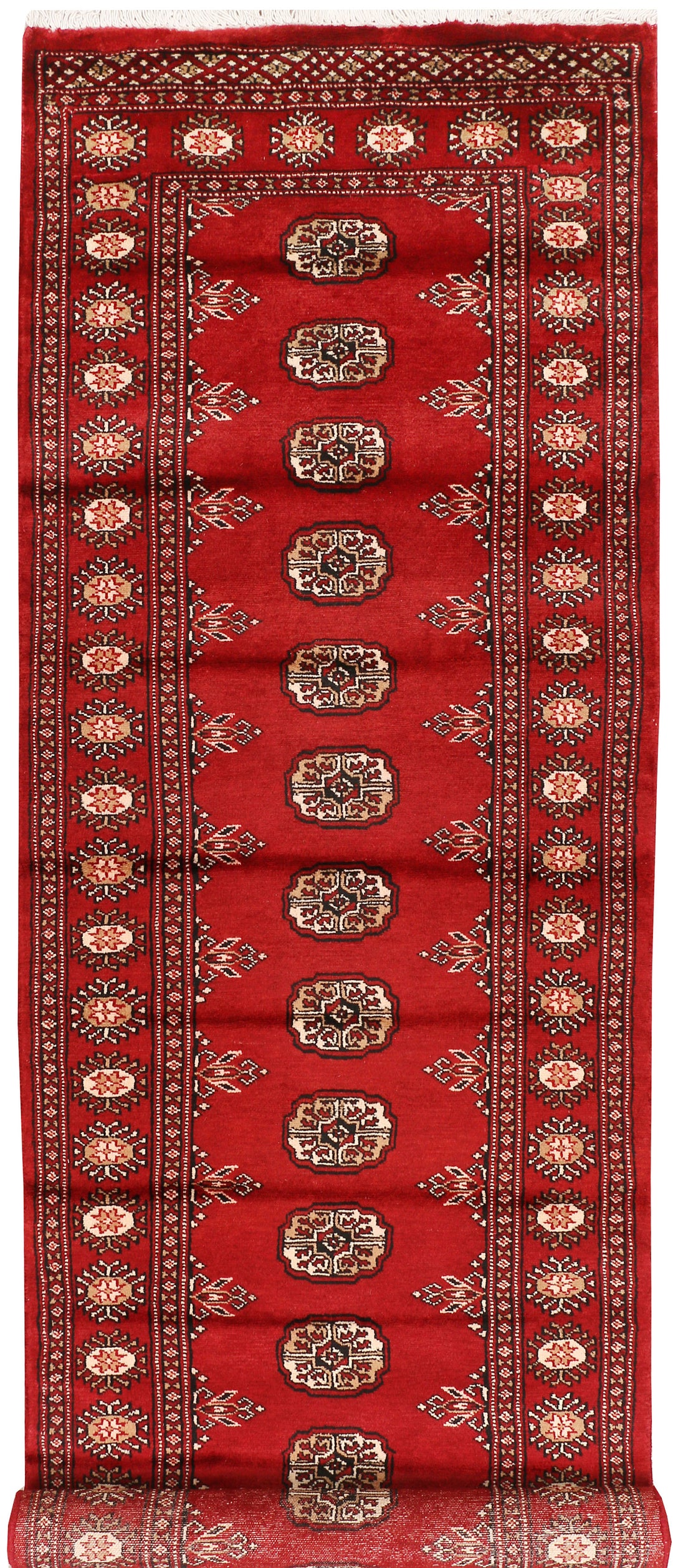 Firebrick Bokhara 2' 6 x 9' 9 - No. 48195 - ALRUG Rug Store
