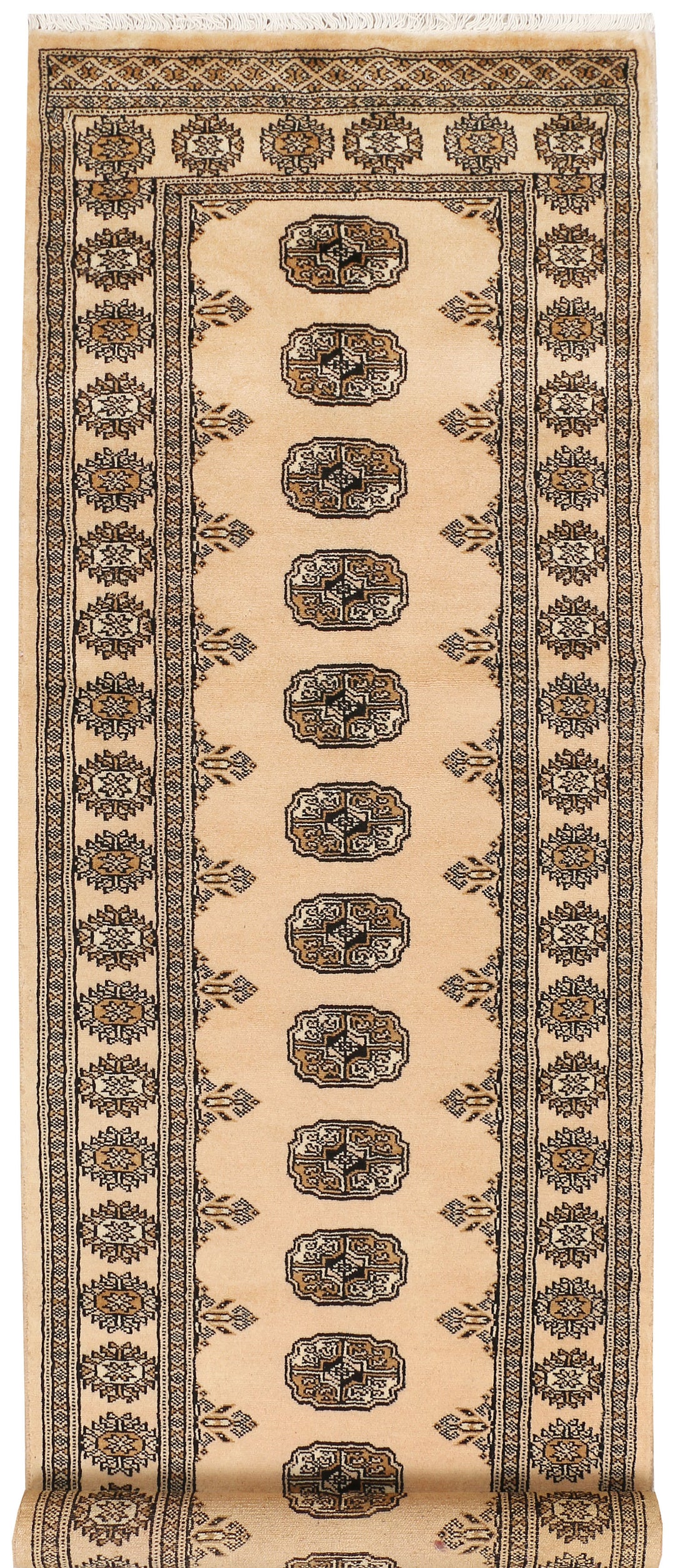 Navajo White Bokhara 2' 6 x 9' 9 - No. 48196 - ALRUG Rug Store