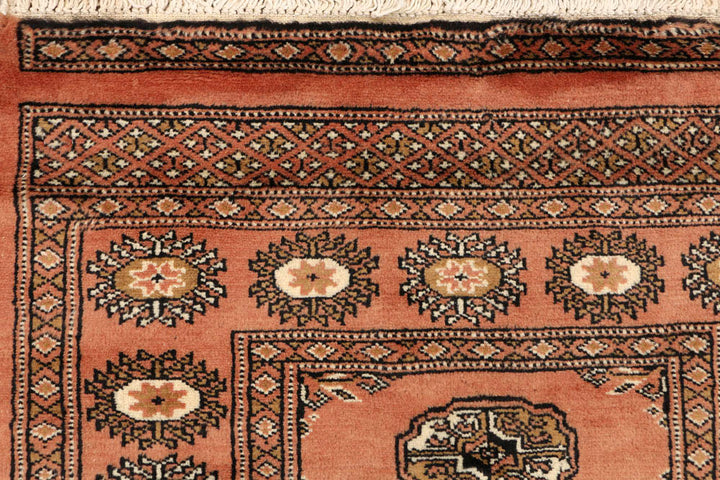 Dark Salmon Bokhara 2' 6 x 9' 8 - No. 48204 - ALRUG Rug Store