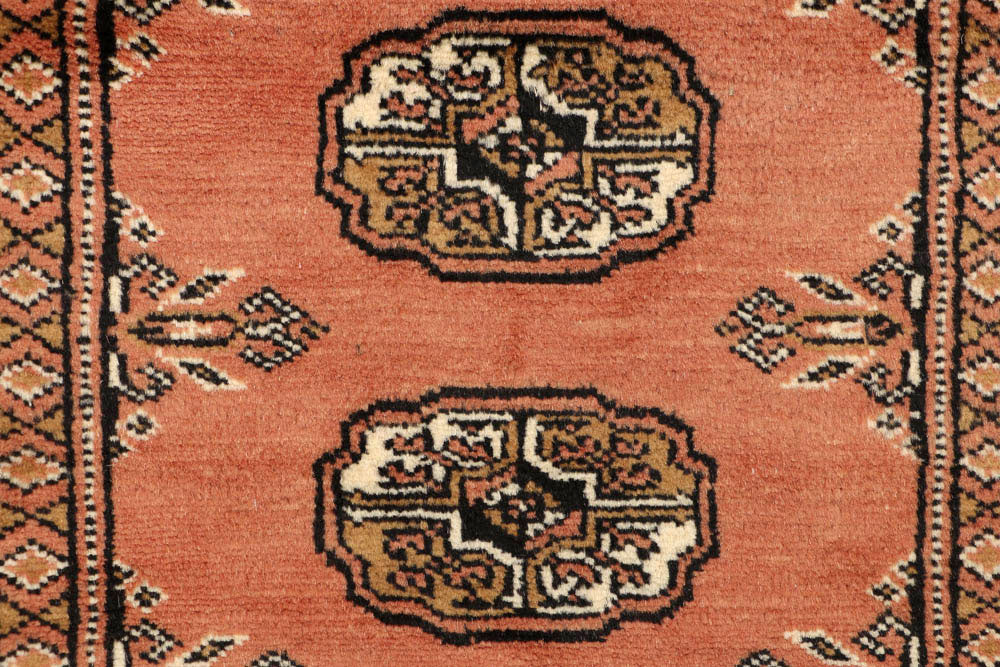 Dark Salmon Bokhara 2' 6 x 9' 8 - No. 48204 - ALRUG Rug Store