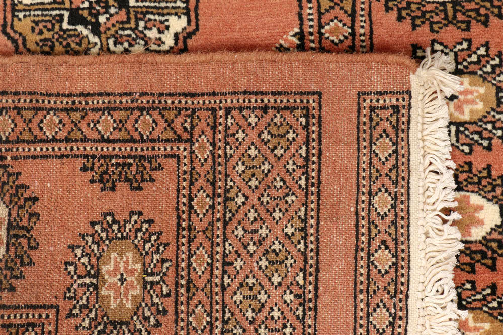 Dark Salmon Bokhara 2' 6 x 9' 8 - No. 48204 - ALRUG Rug Store