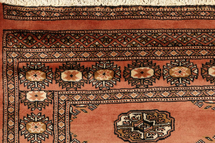 Dark Salmon Bokhara 2' 7 x 9' 3 - No. 48206 - ALRUG Rug Store