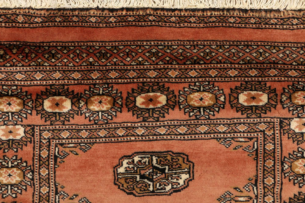 Dark Salmon Bokhara 2' 7 x 9' 3 - No. 48206 - ALRUG Rug Store