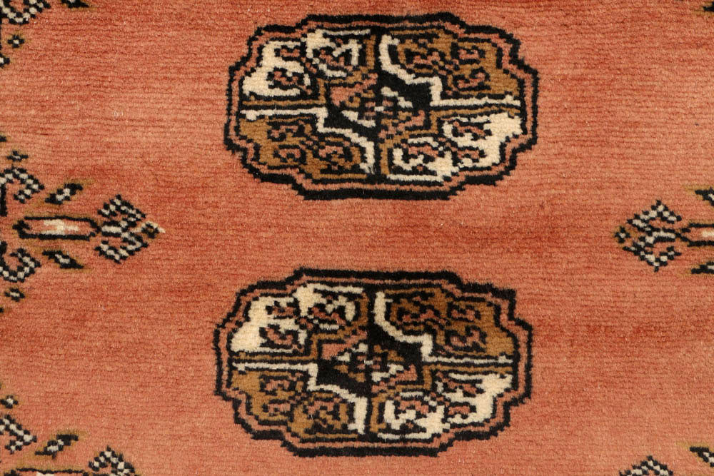 Dark Salmon Bokhara 2' 7 x 9' 3 - No. 48206 - ALRUG Rug Store