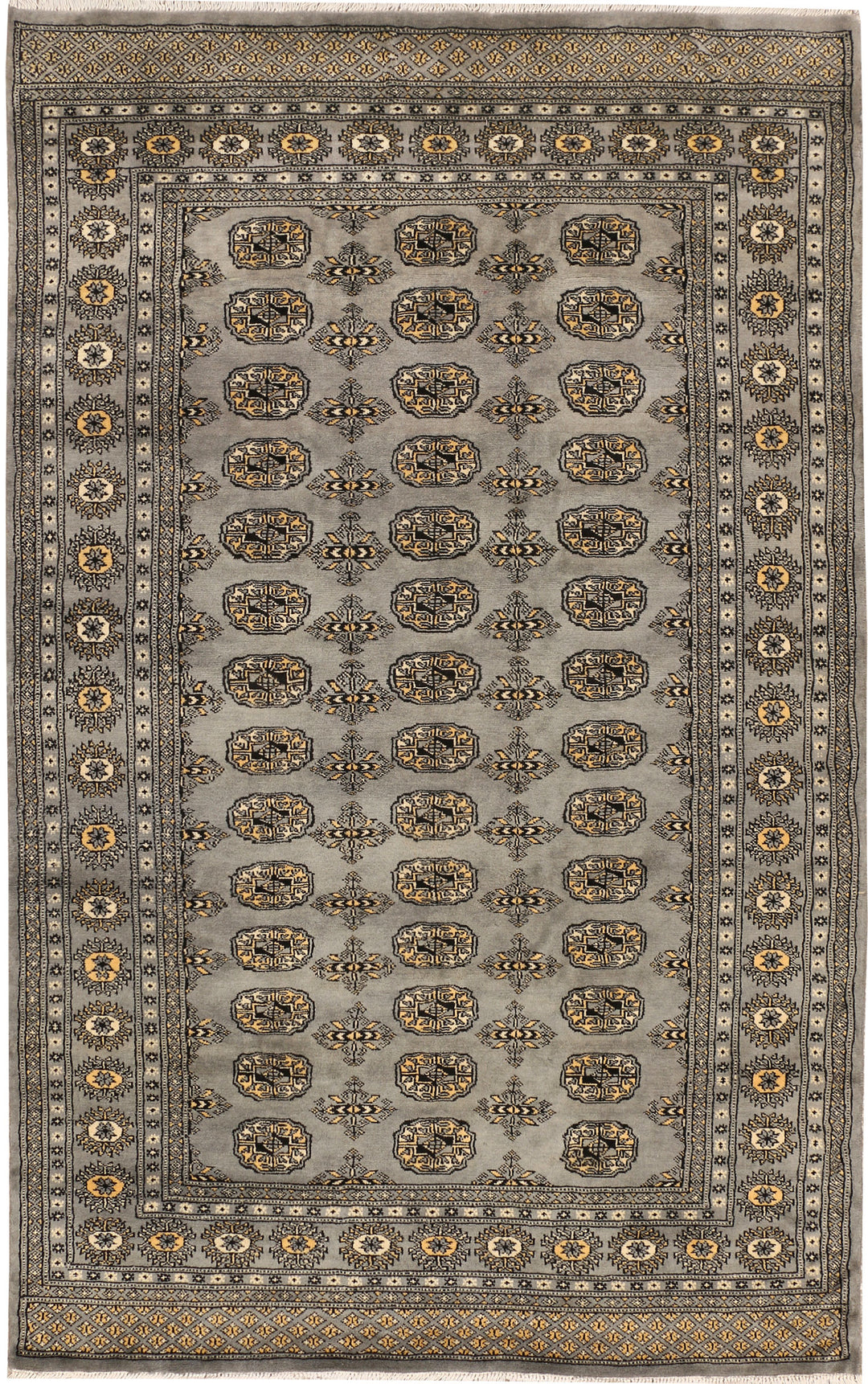 Grey Bokhara 5' x 7' 10 - No. 48214 - ALRUG Rug Store