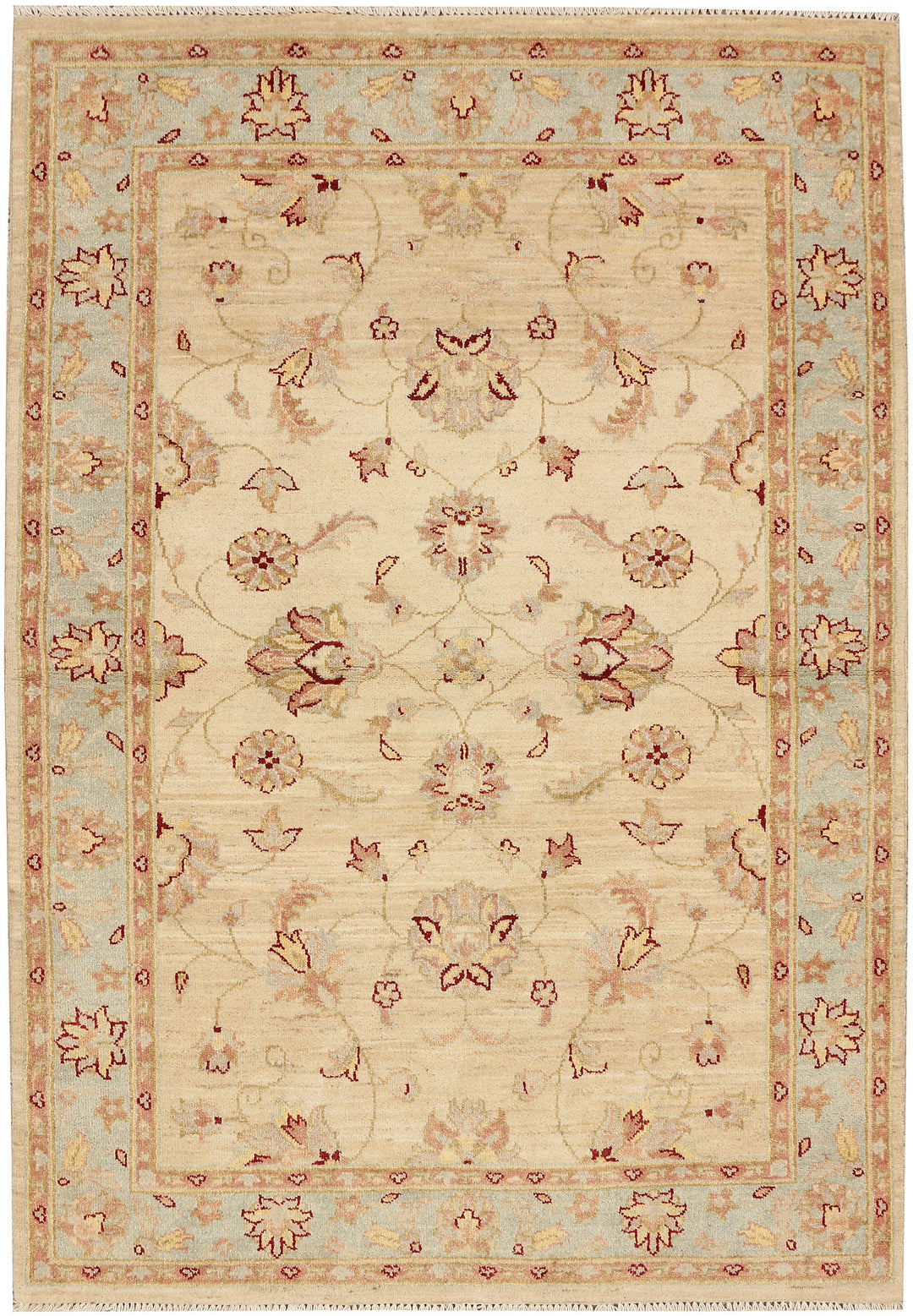 Wheat Ziegler 4' 6 x 6' 5 - No. 48268 - ALRUG Rug Store