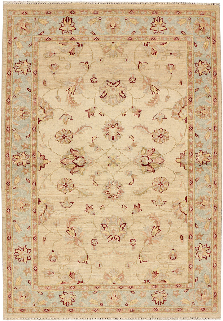 Wheat Ziegler 4' 6 x 6' 5 - No. 48268 - ALRUG Rug Store