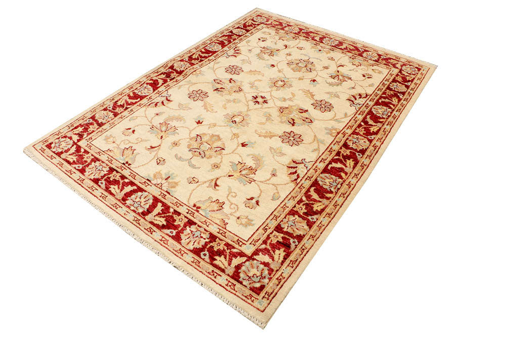 Wheat Ziegler 4' 7 x 6' 5 - No. 48277 - ALRUG Rug Store