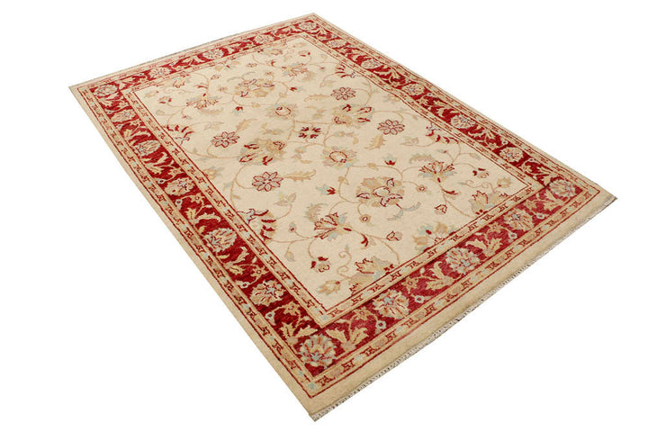 Wheat Ziegler 4' 7 x 6' 5 - No. 48277 - ALRUG Rug Store