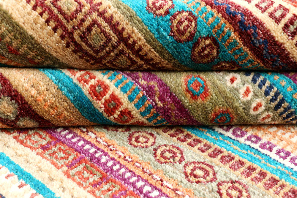 Multi Colored Gabbeh 10' x 13' 11 - No. 48294 - ALRUG Rug Store