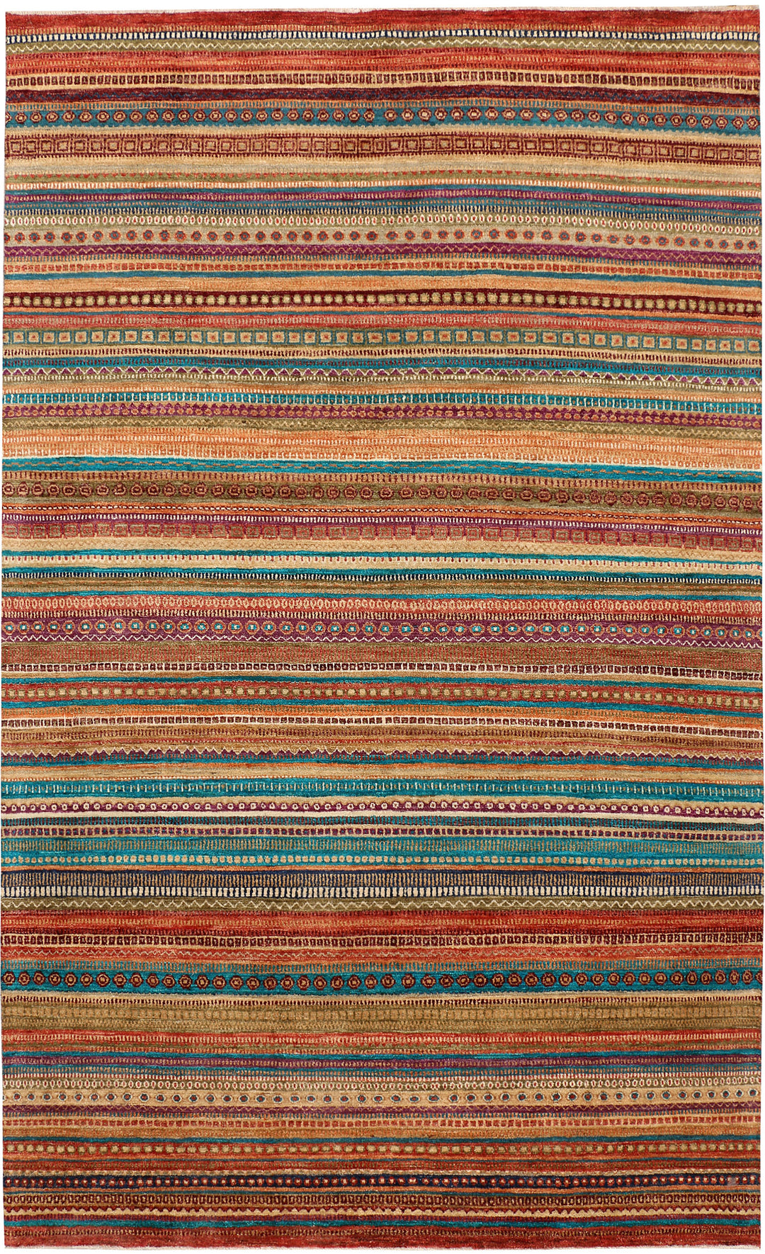 Multi Colored Gabbeh 6' 6 x 10' 8 - No. 48295 - ALRUG Rug Store