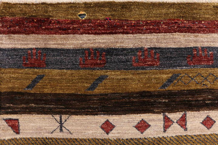 Multi Colored Gabbeh 6' 3 x 9' 2 - No. 48296 - ALRUG Rug Store