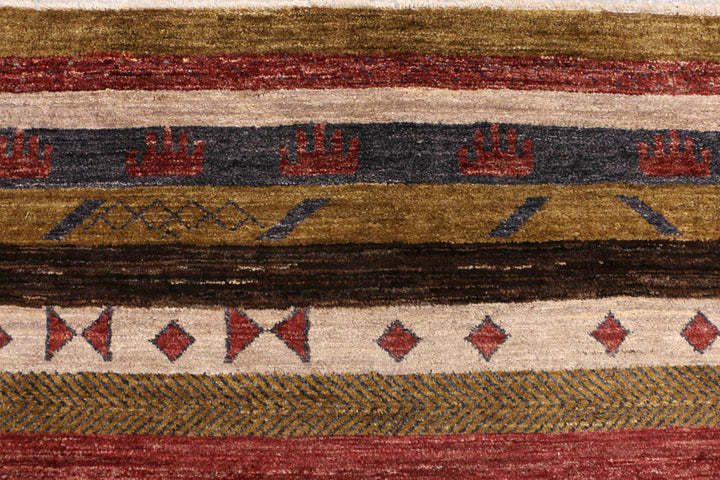 Multi Colored Gabbeh 6' 3 x 9' 2 - No. 48296 - ALRUG Rug Store