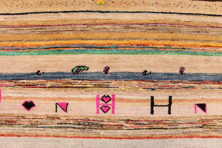 Multi Colored Gabbeh 6' 3 x 9' 2 - No. 48296 - ALRUG Rug Store