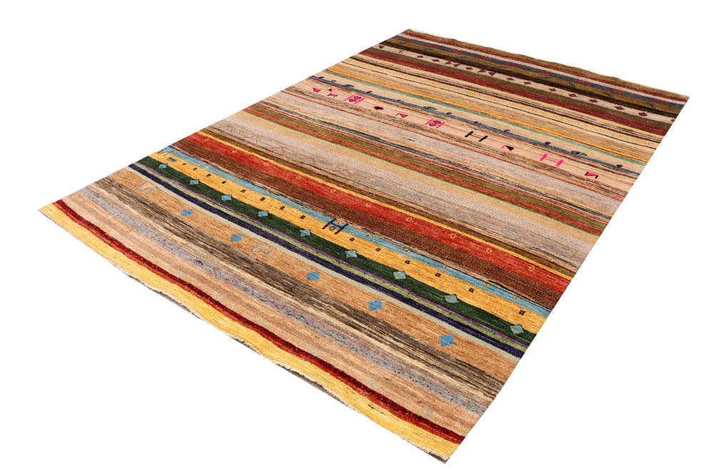 Multi Colored Gabbeh 6' 3 x 9' 2 - No. 48296 - ALRUG Rug Store