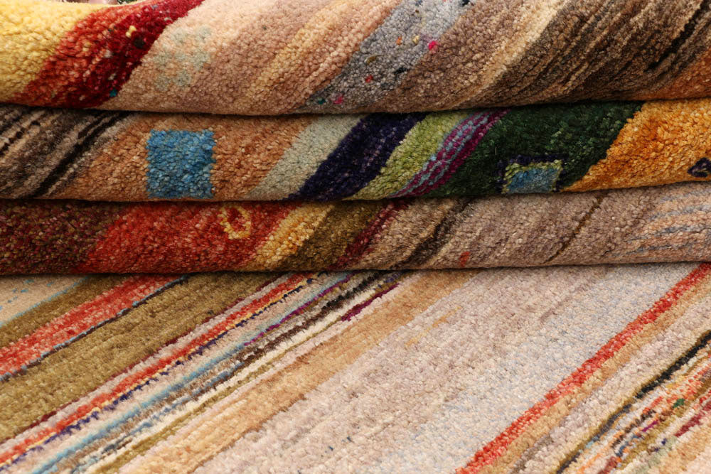 Multi Colored Gabbeh 6' 3 x 9' 2 - No. 48296 - ALRUG Rug Store