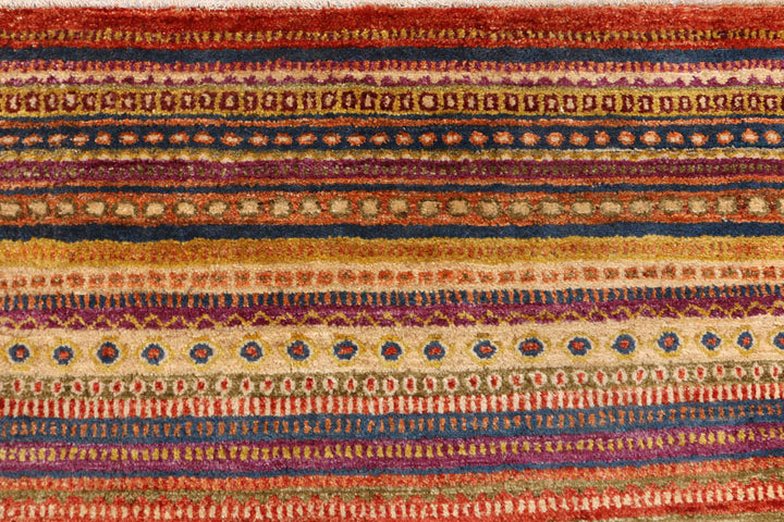 Multi Colored Gabbeh 6' 8 x 9' 6 - No. 48298 - ALRUG Rug Store