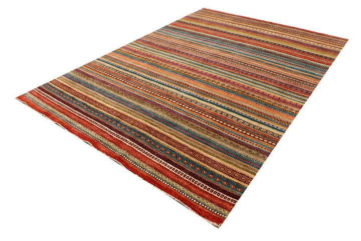 Multi Colored Gabbeh 6' 8 x 9' 6 - No. 48298 - ALRUG Rug Store