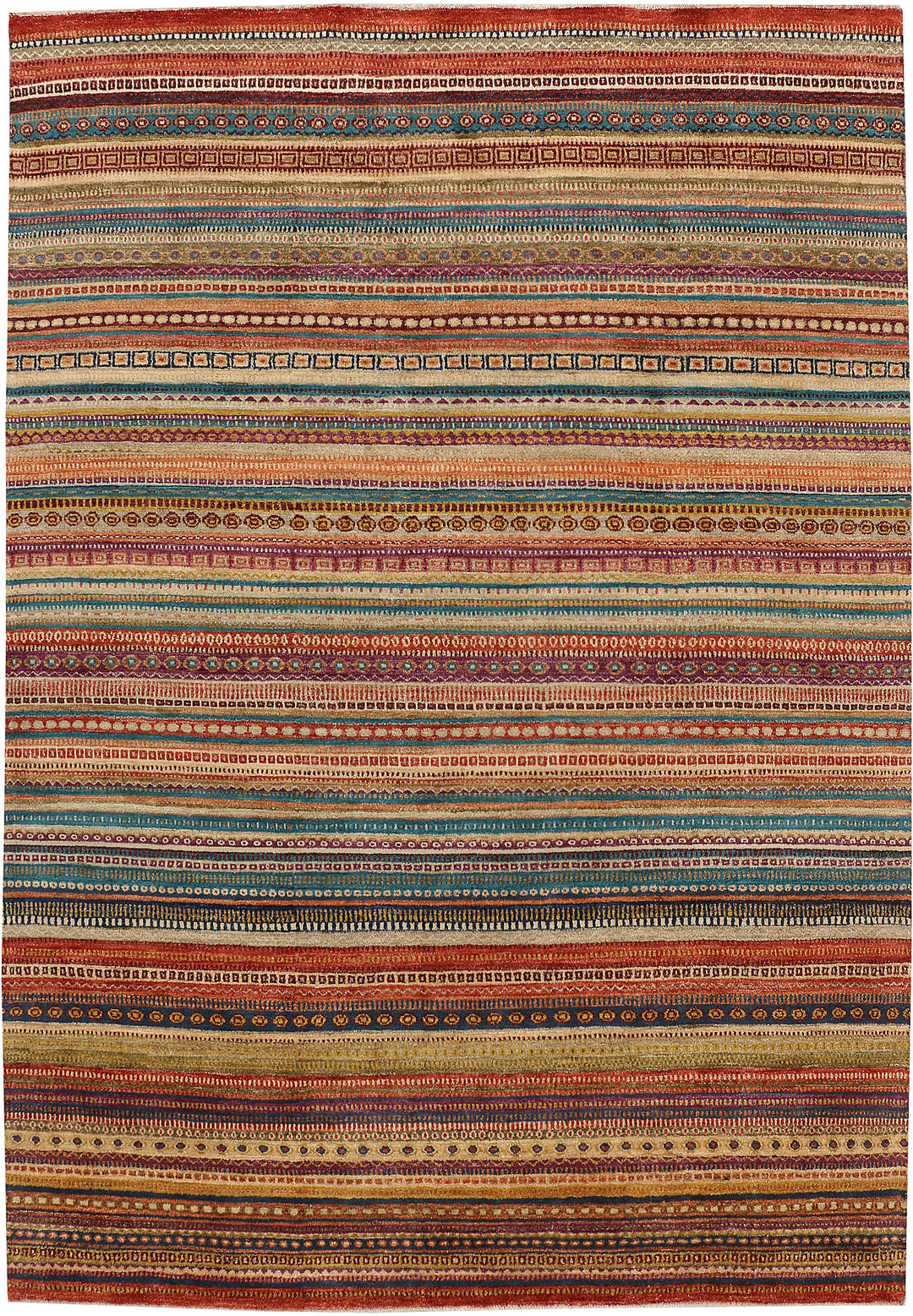 Multi Colored Gabbeh 6' 8 x 9' 6 - No. 48298 - ALRUG Rug Store